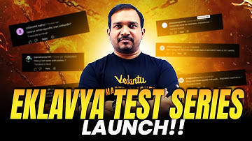 Launching the Best Test Series Ever | Eklavya JEE Mains 2026 Test Series | JEE Aspirants