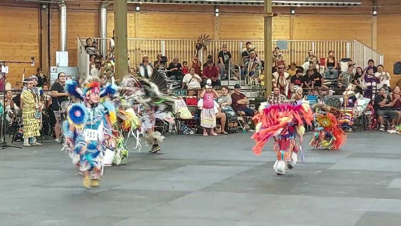 Nabahe Shebala Jr boys fancy @Wellpinit Labor day Powwow 2023