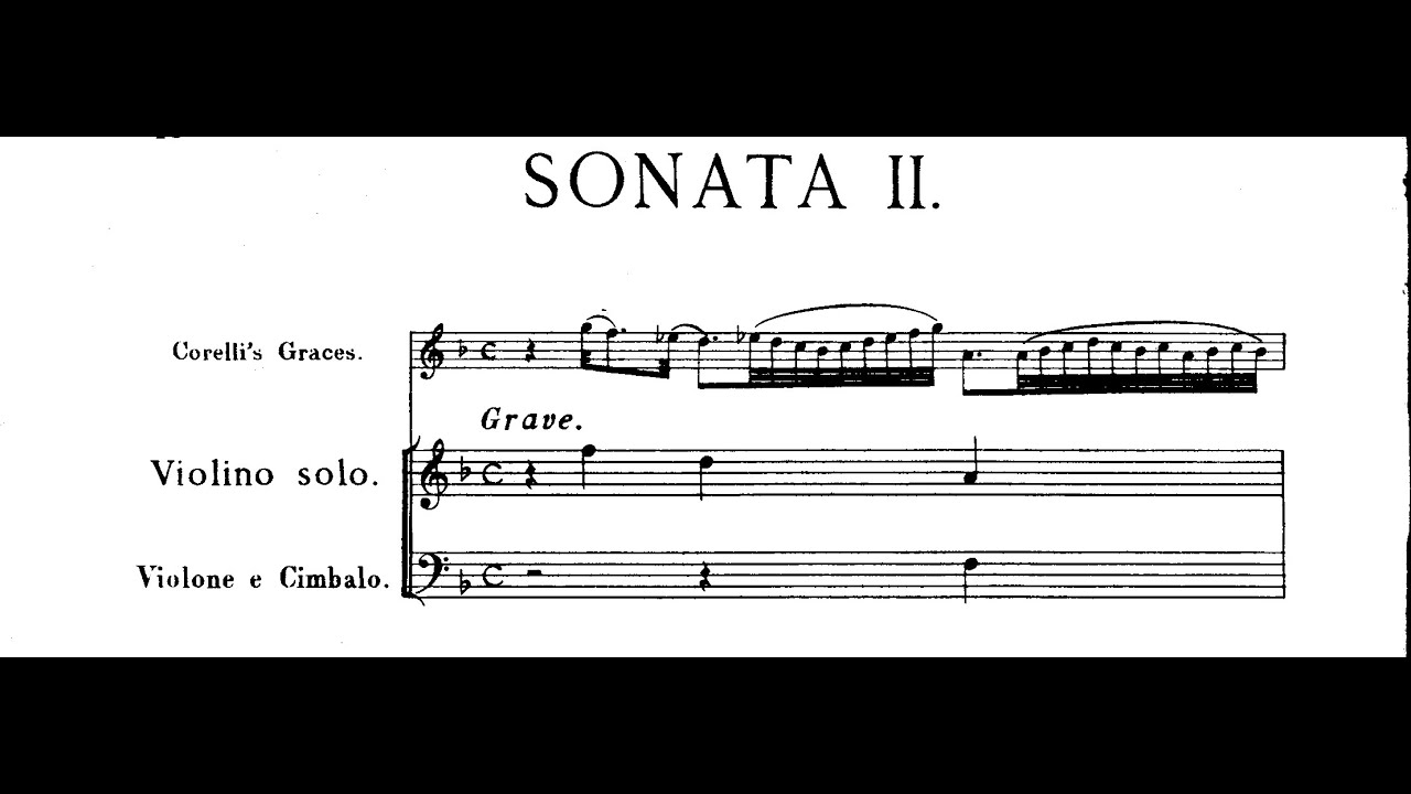 A. Corelli - Violin Sonata in B flat Major Op. 5 no. 2 - Score