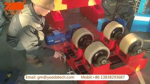 Yueda KT-5Ton lead screw adjustable welding rotator/turning rolls/turning roller