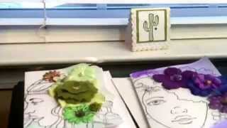 Thank You Cards Using Prima Bloom Girl Stamps.