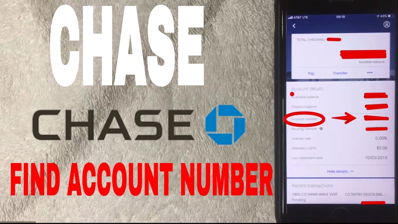 How To Find Chase Account Number In App 🔴 - YouTube