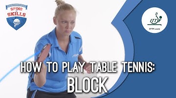 How to play table tennis - Block