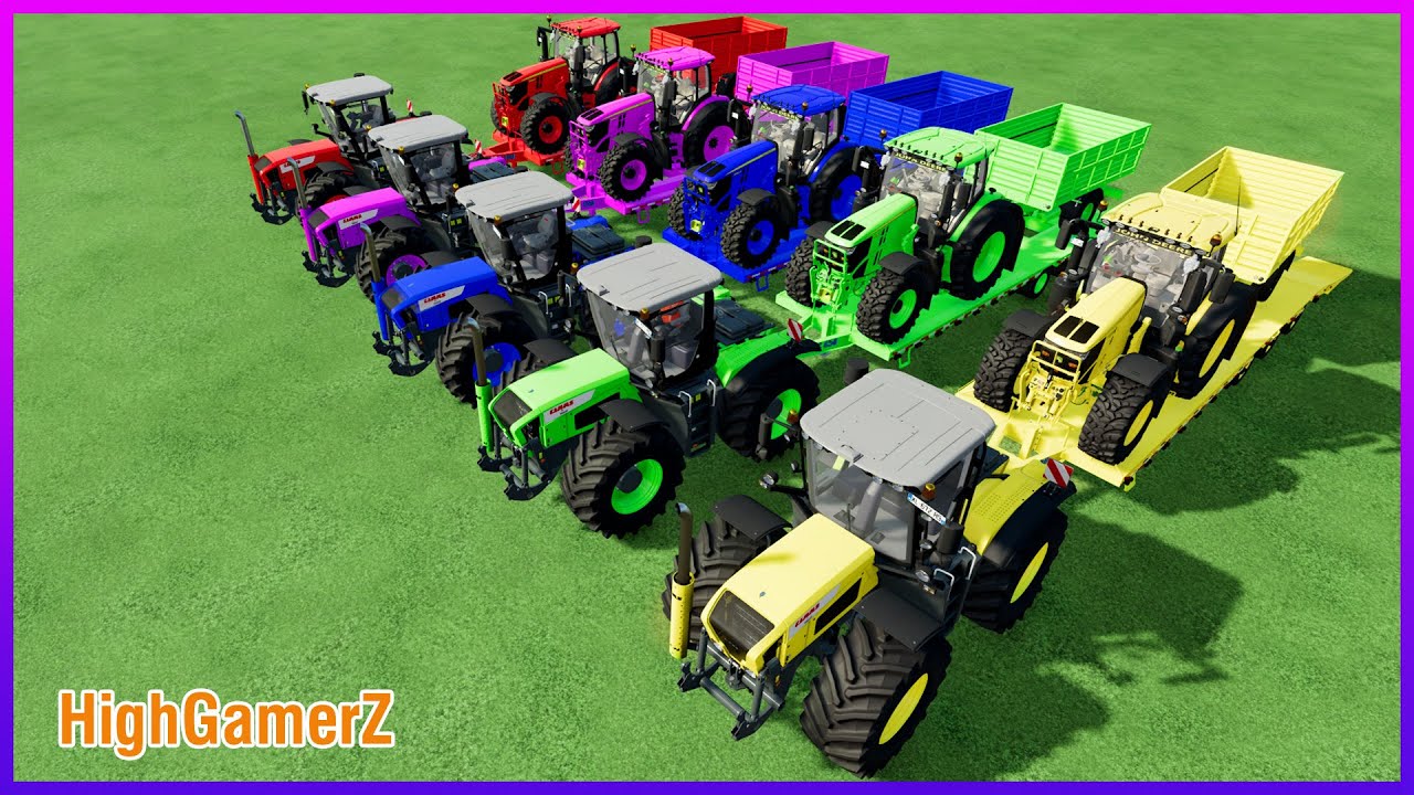 TRANSPORTING SUNFLOWERS & TOP DIY TRACTOR MINI CARS TRANSPORTING WITH