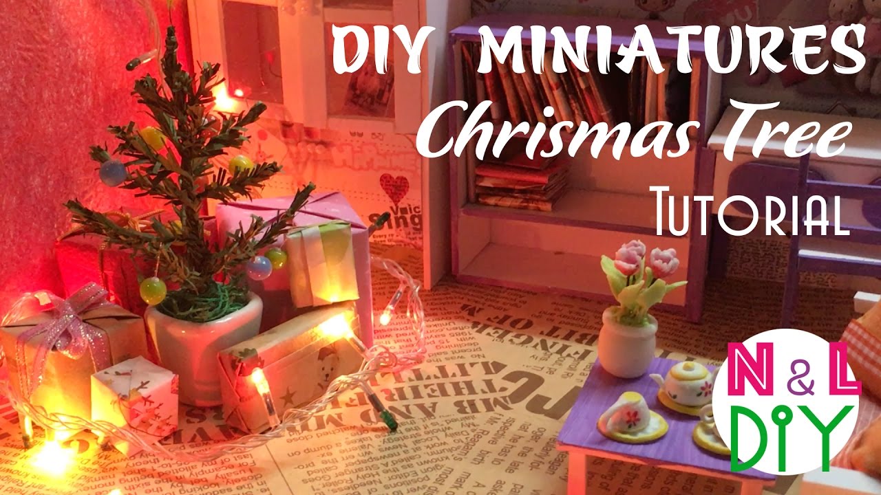 DIY Miniature Christmas Tree Tutorial | Hướng Dẫn Làm Cây Thông Noel Tí ...