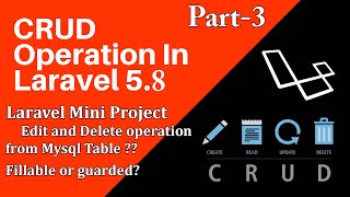 ? Laravel Mini Project |  (CRUD App) in Laravel 5.8 | Edit and Delete operation from Mysql Table ?