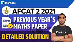 AFCAT Previous Year Paper | AFCAT Maths Question Paper Solution by Rohit Kumar screenshot 5