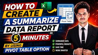 How to Create a Summary Report in Excel in 5 Minutes Using Pivot Table || Insert Menu Tutorial