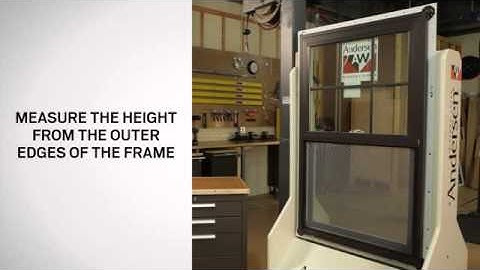 How to Find Product ID label and Measure 100 Series Windows | Andersen Windows