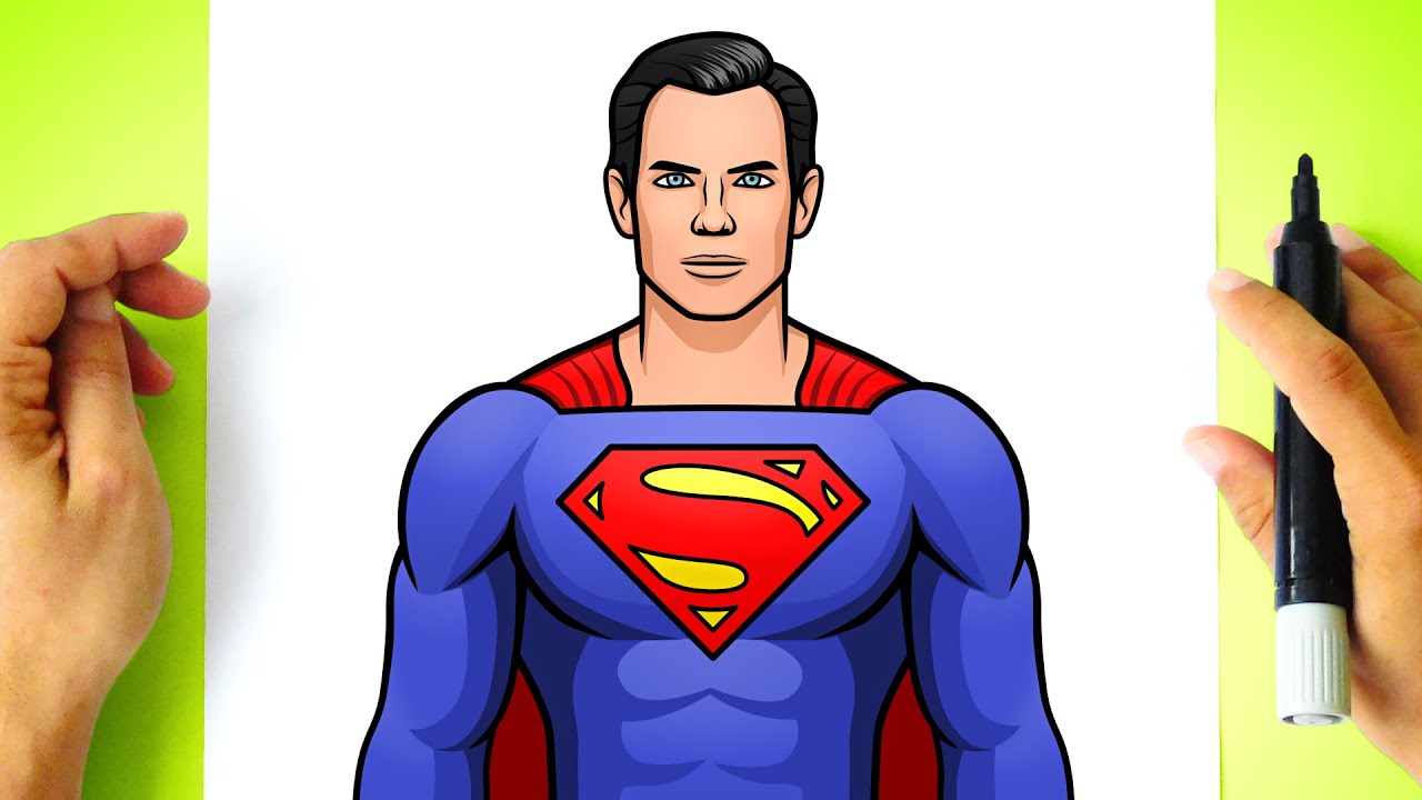 Como DESENHAR o SUPER HOMEM - Cómo DIBUJAR a SUPERMAN - Justice League ...