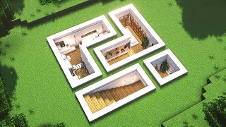 Minecraft: Modern Underground House Tutorial screenshot 4