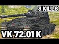 VK 72.01 K | 7.5K DAMAGE | 3 KILLS | WOT Blitz Pro Replays