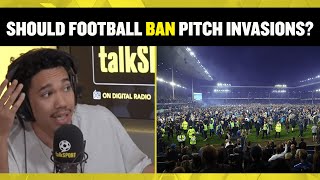 Should football ban ALL pitch invasions? 🤔 Kick-off discusses the possibility after Vieira incident! screenshot 1