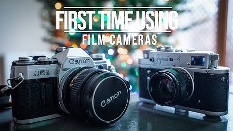 Our First Time Using Film Cameras...(Canon AE-1 & Zorki 4)