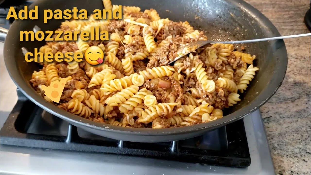☆Ground beef and Rotini pasta recipe☆ YouTube