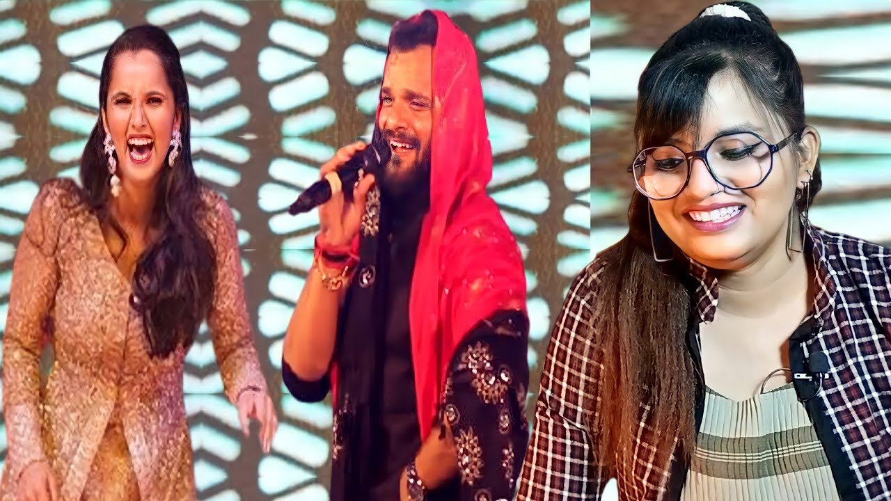 खेसारी लाल और सानिया मिर्ज़ा ने किया एक साथ स्टेज शो में डांस | REACTION | BHOJPURI CHILLIZ |