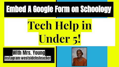 Embed Google Form on Schoology