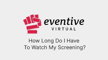 How Long Do I Have To Watch My Screening on Eventive?
