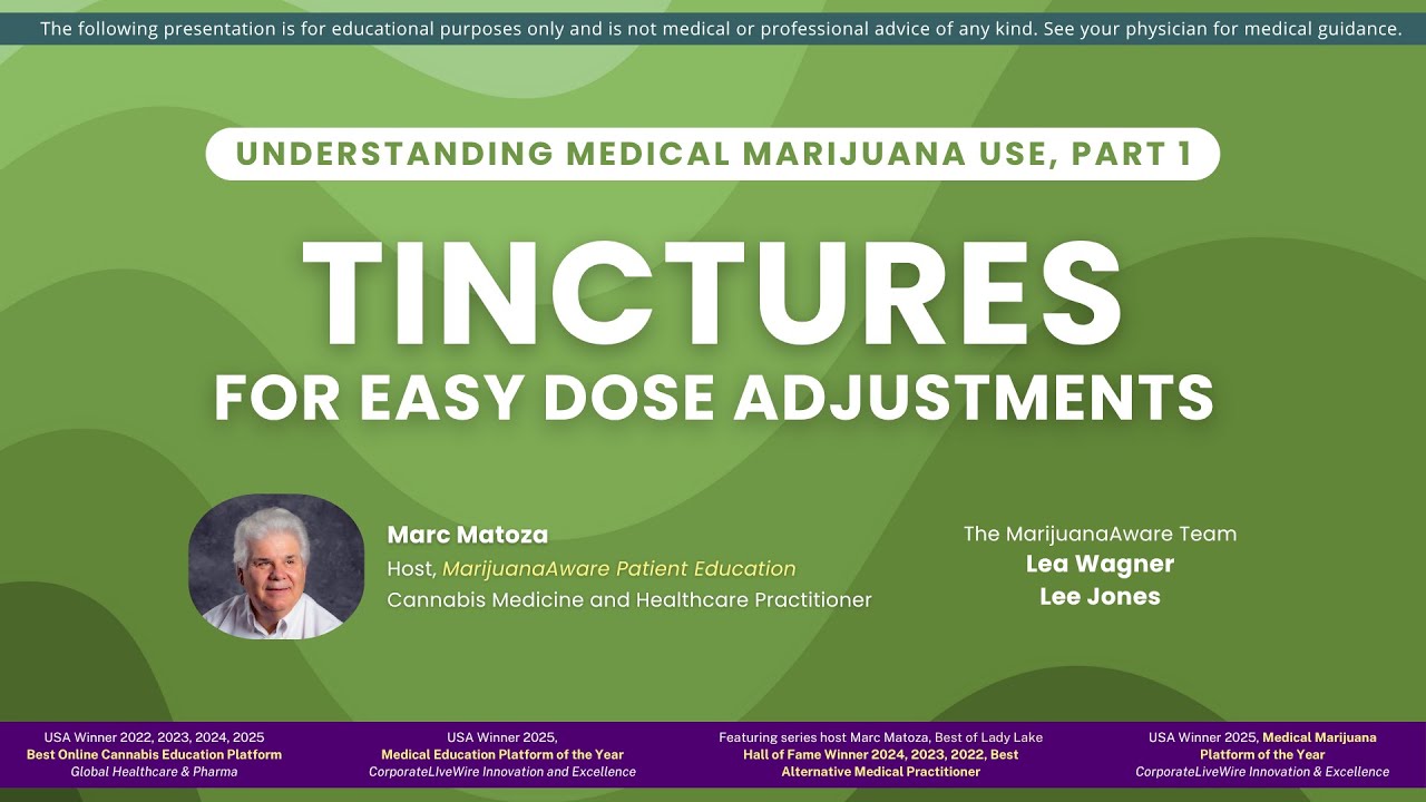 Настойки для легкой корректировки дозировки (Понимание использования медицинской марихуаны, часть 1)
