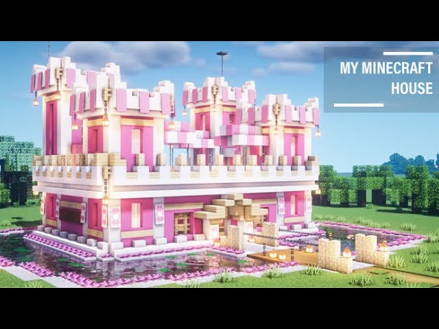 cute minecraft build pink idea minecraft pink lover in 2023