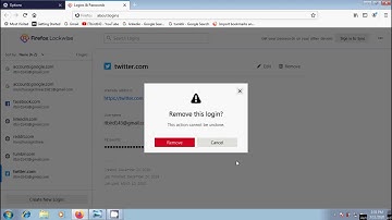 Firefox: how to view and delete stored login passwords in Firefox