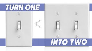 how to add an extra light switch in a one switch location (how to replace a receptacle box)