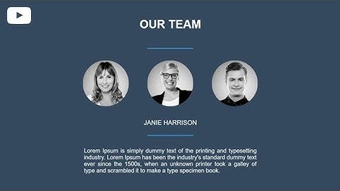 Create The Our team Section By Using HTML & CSS