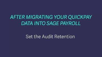 Quickpay to Sage Payroll post-migration task 5