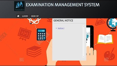 Examination Management System project in PHP, MySql