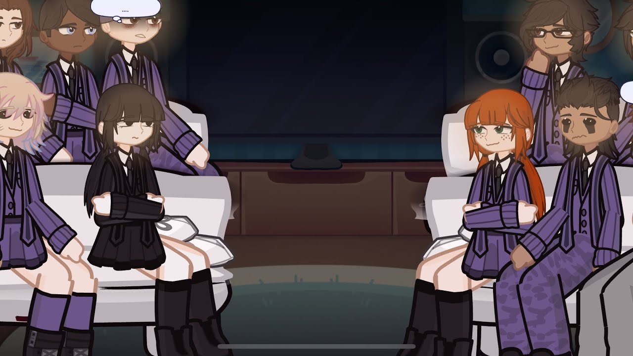 Wednesday s2 react to eachother