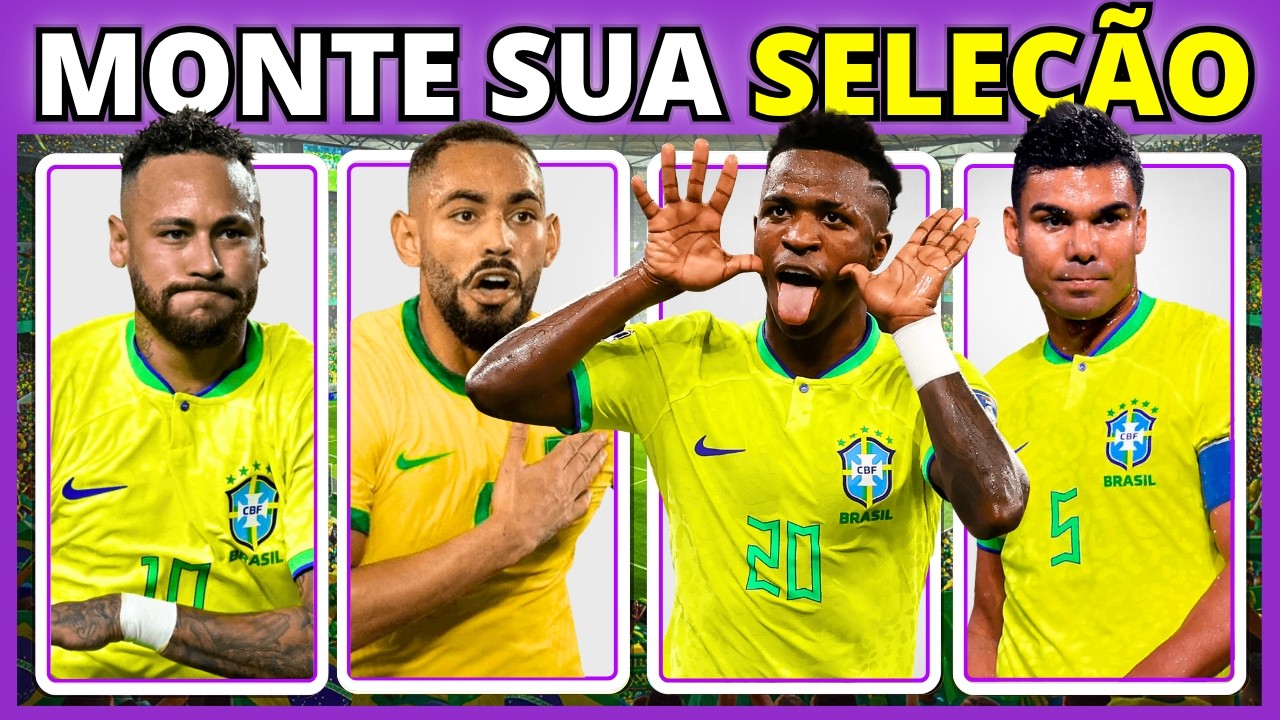 🏆 MONTE SUA SELEÇÃO PARA COPA 2026 | #buuquiz #quizfutebol #copadomundo