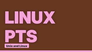 Unix & Linux: documentation on ptmx and pts (2 Solutions!!)