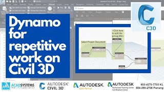 Dynamo for repetitive work on Civil 3D
