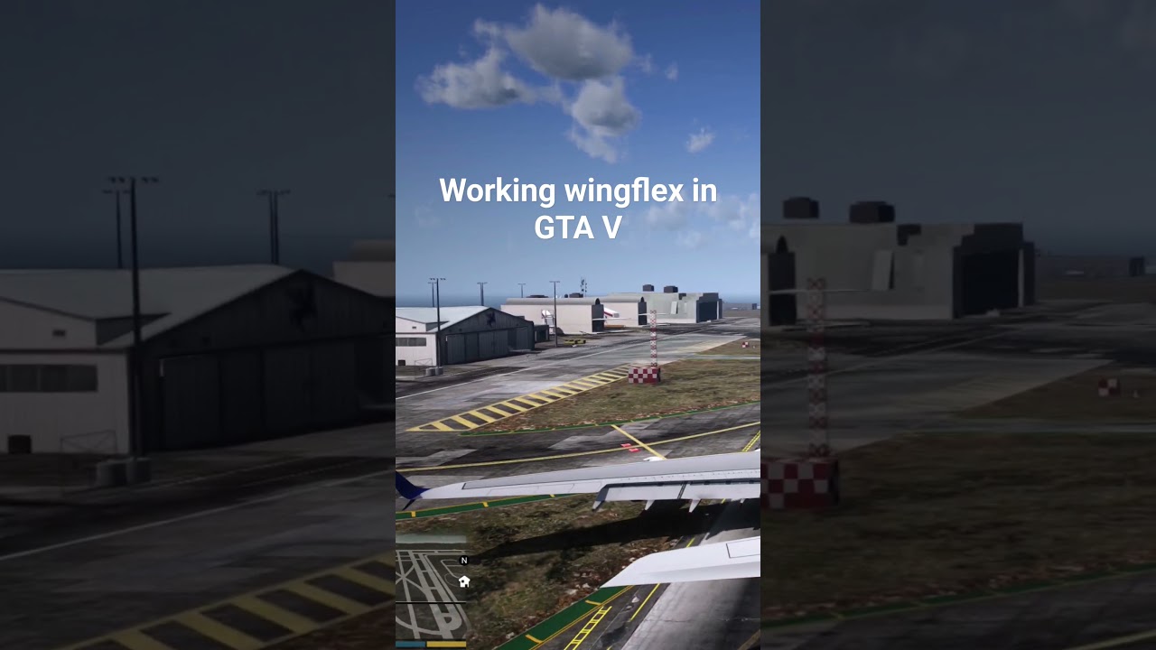 Testing wingflex animation on an A380plus aircraft mod for GTA V 