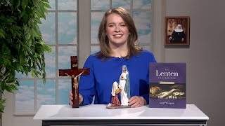 EWTN RELIGIOUS CATALOGUE - 2025-02-17 - CHERRY WOOD ADORATION CRUCIFIX