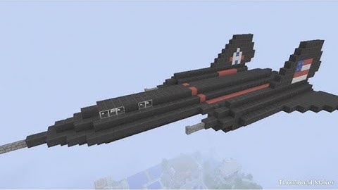 Minecraft How To Make SR-71 Blackbird