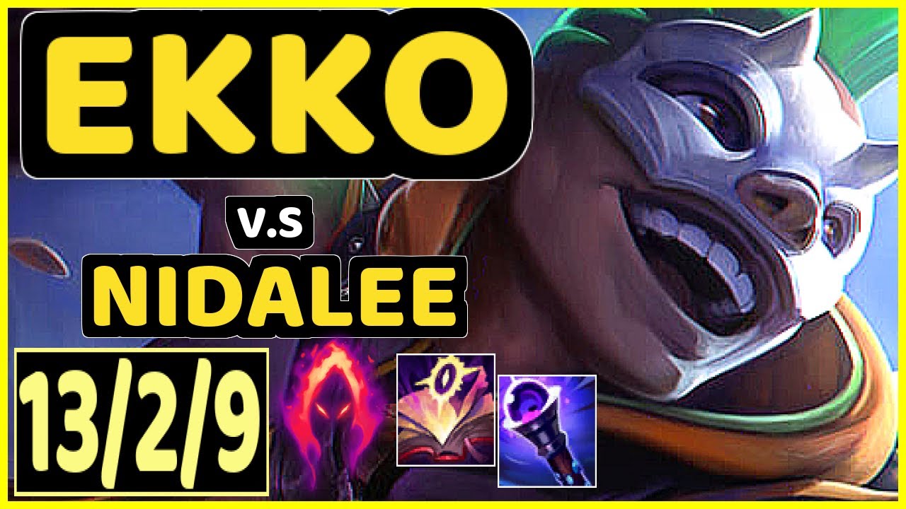 CUZZ (EKKO) vs NIDALEE - 13/2/9 KDA JUNGLE CHALLENGER GAMEPLAY - KR