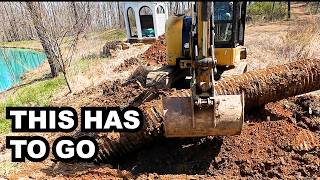 Rerouting My Road Around the Pond with an Excavator