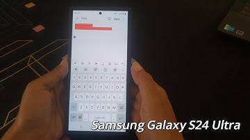How to change the font background color on the Samsung Notes app on Samsung Galaxy S24 Ultra