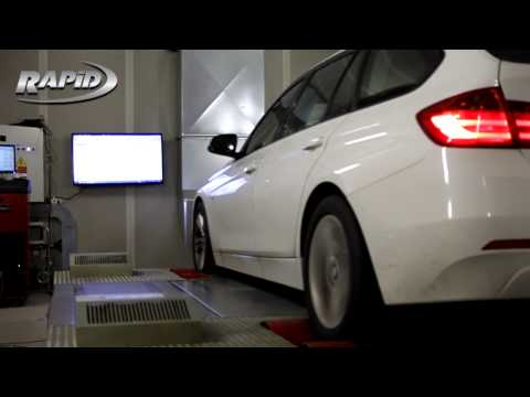 BMW 316d 2.0: 120 to 150 CV with RAPID add-on module - video from Holdim