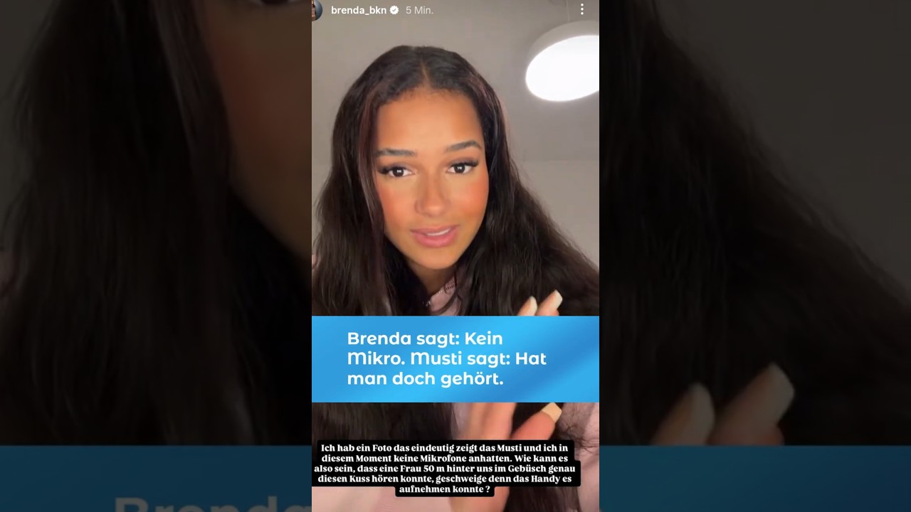 Hat man den Kuss gehört? Brenda widerspricht! 