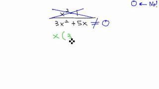 Excluded Values from Domain of Rational Expression