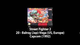 SNES - Street Fighter 2 - 20 - Balrog Jap-Vega US Europe