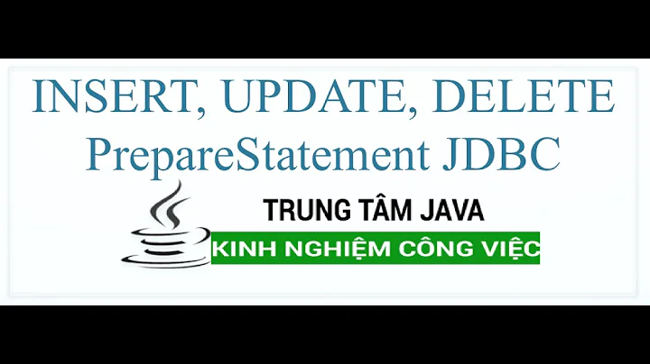 Java Nâng Cao 33 SELECT, UPDATE, DELETE PrepareStatement JDBC