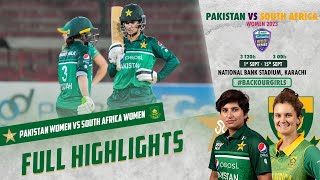 Full Highlights | Pakistan Women vs South Africa Women | 3rd ODI 2023 | PCB | M3D2L
