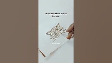 Advanced Henna Grid Tutorial ✨ #3dart #bridaltutorial #advancedtutorial #stepbystep #easytutorial