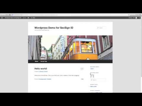 How to log-in to WordPress with the SecSign ID