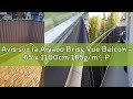 Avis sur la Aiyaoo Brise Vue Balcon - 65 x 1100cm 185g/m², Polyester Cache Balcon avec œillets et At