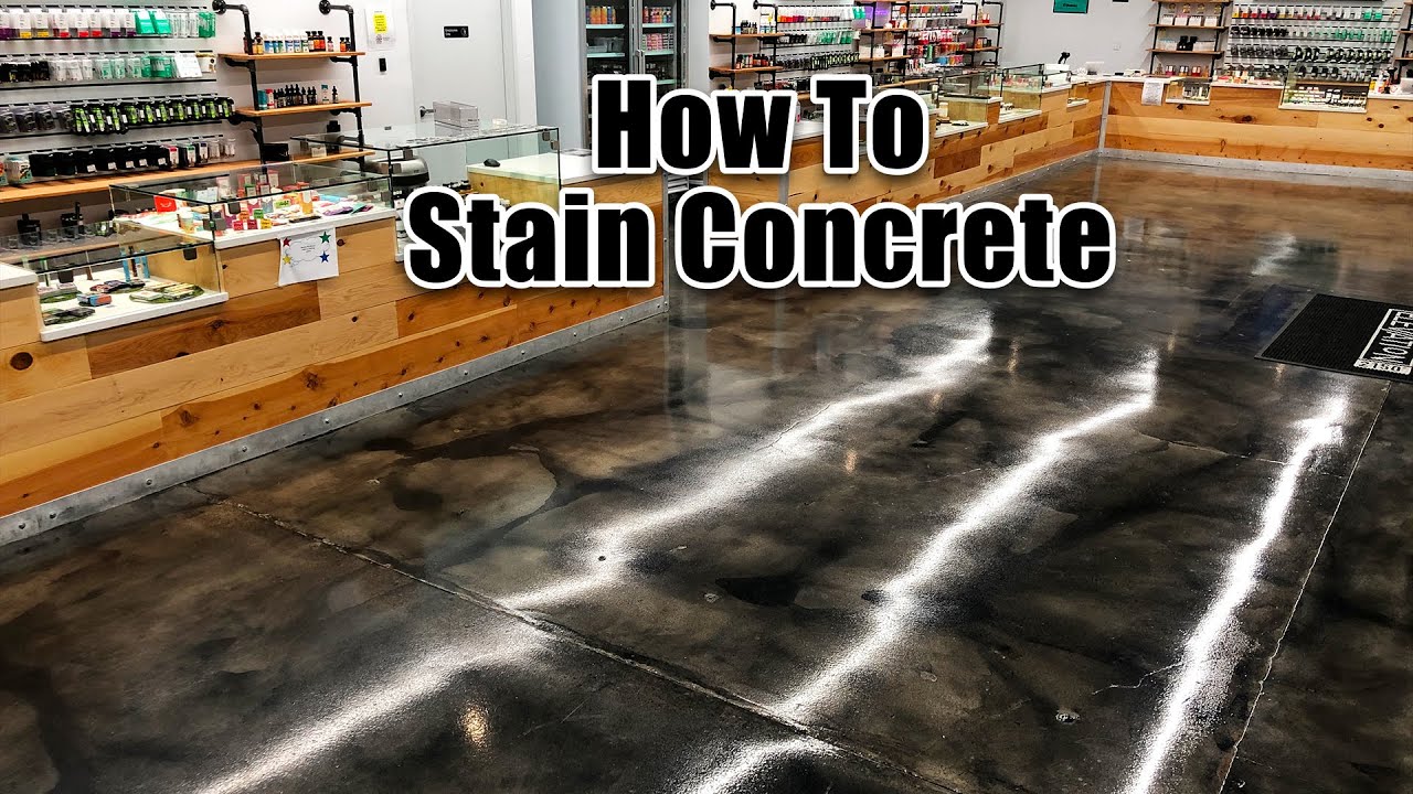 🧰 How To Stain Concrete. YouTube