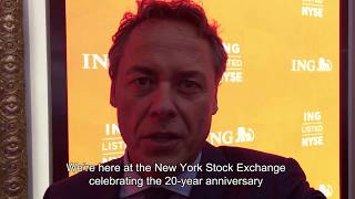 Ralph Hamers reports from NYSE